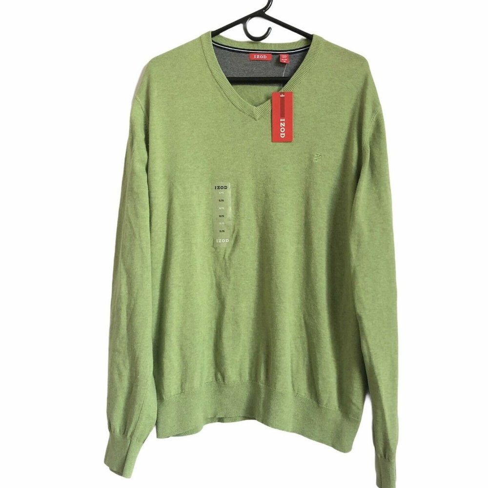 IZOD Men's Classic Fit V-Neck Long-Sleeve Sweater